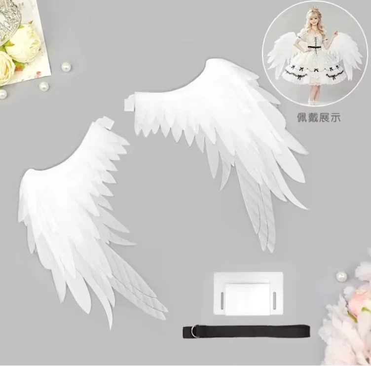 White angel wings [Remielle white outfit]