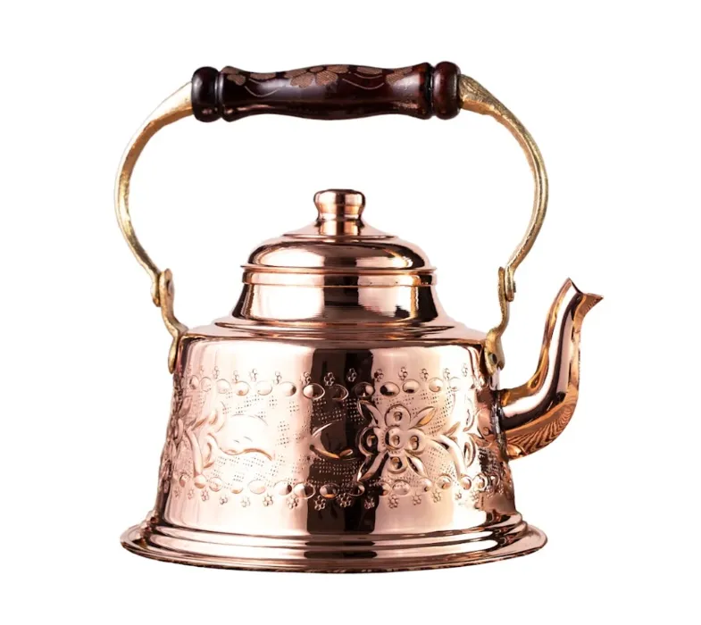 Hand-Engraved Solid Copper Kettle