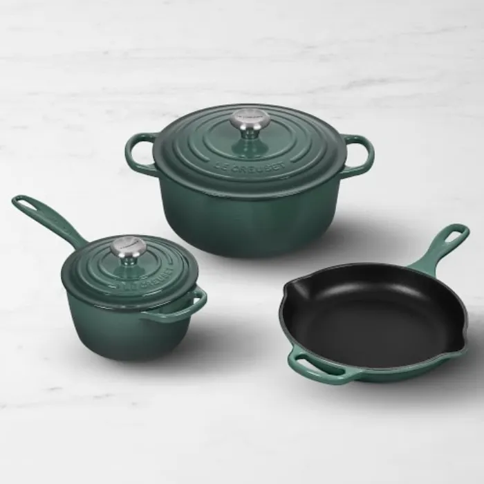 Le Creuset — Enameled Cast Iron 5-Piece Cookware Set, Artichaut