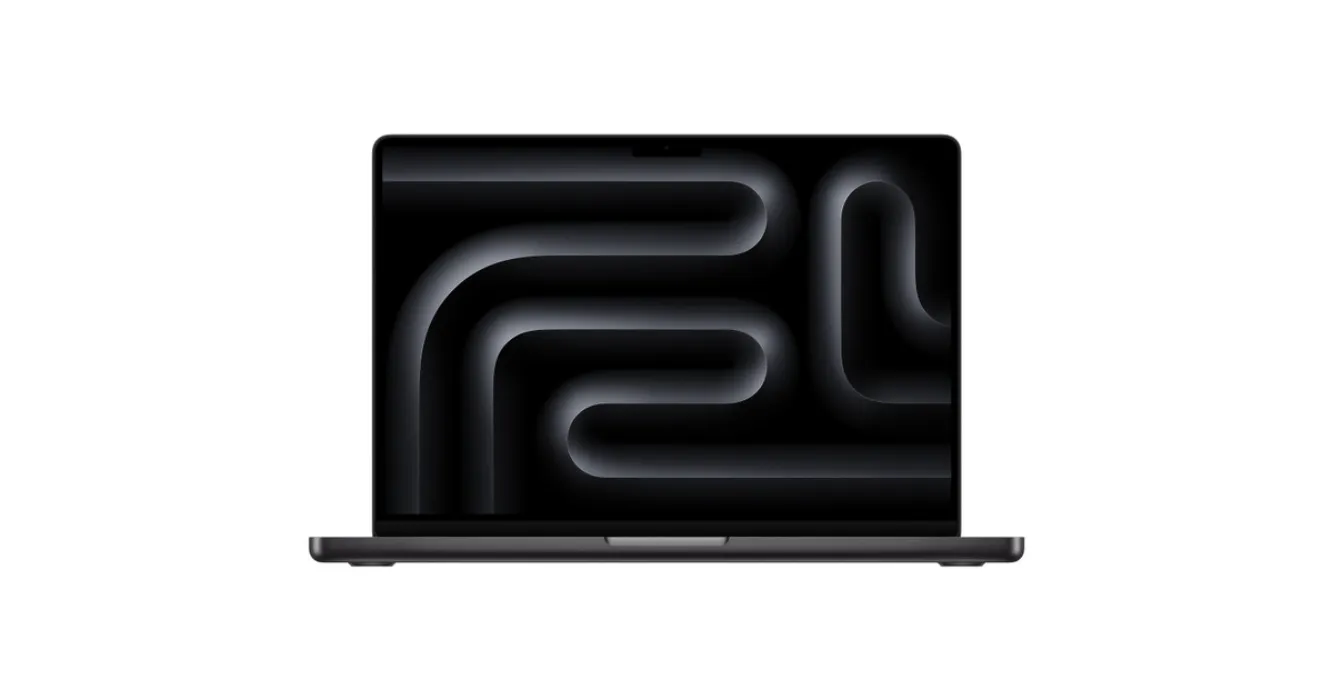 14-inch MacBook Pro in Space Black with M5 Pro chip