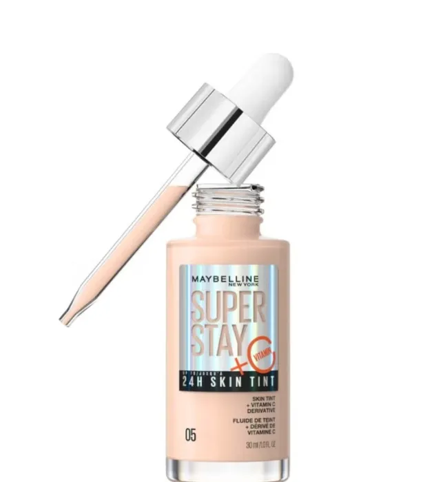 Maybelline Super Stay up to 24H Skin Tint Foundation + Vitamin C 30ml (Various Shades) 78