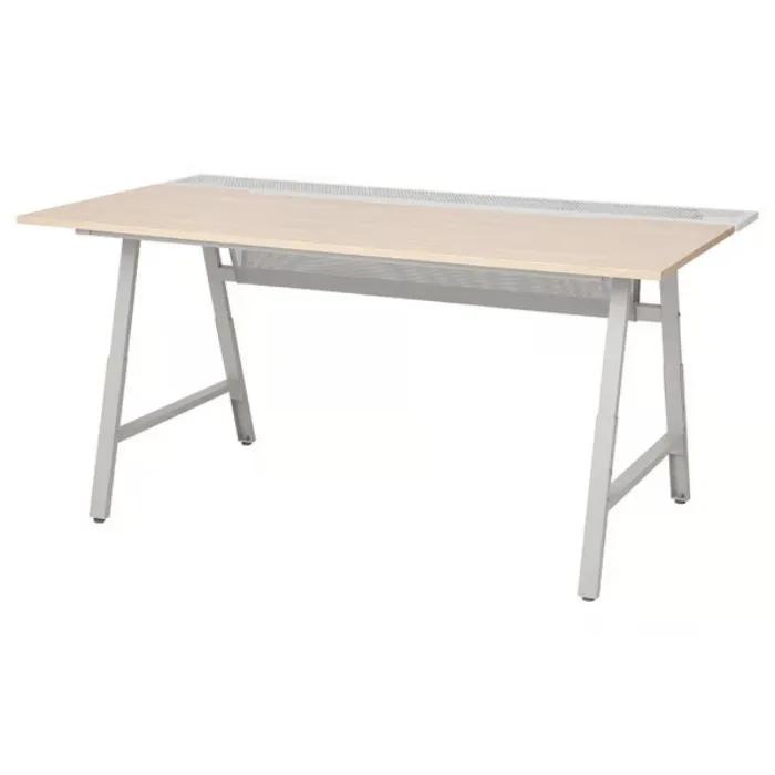 UTESPELARE Desk - Ash/gray effect laminate 160x80 cm