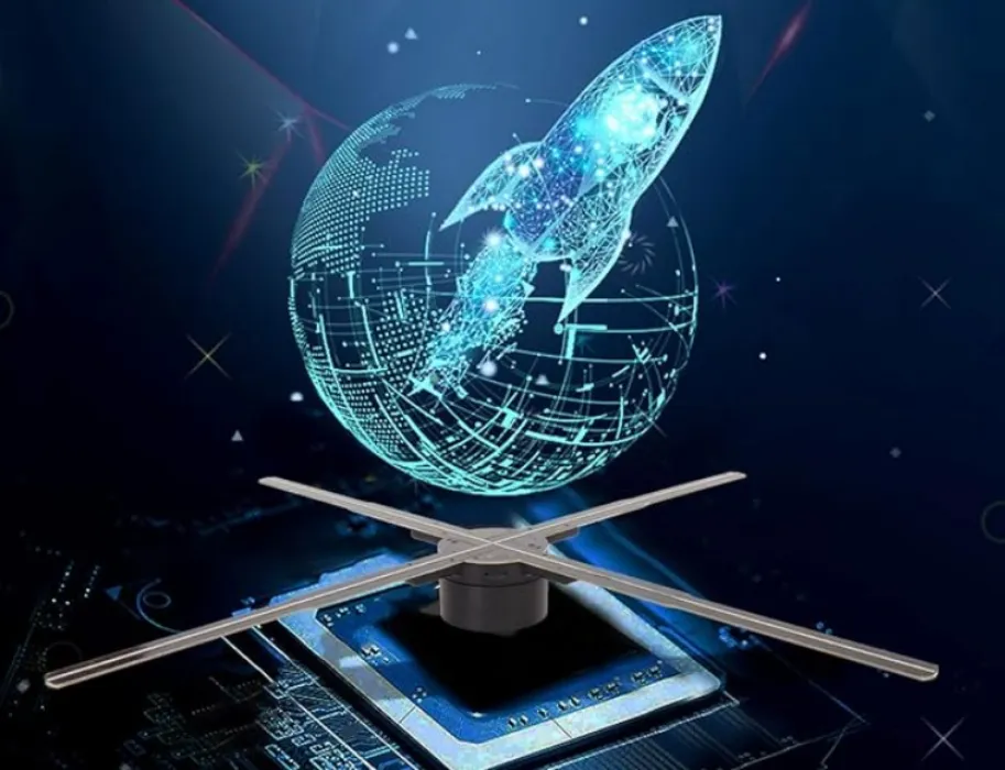 Hologram ventilator 3D, 24,2 inch 3D Hologram Projector Advertising Display, WiFi Control Projection Fan met 722 LED Kralen, Ondersteuning Telefoon App, voor Business Store Signs (EU-stekker) : Amazon.com.be: Elektronica