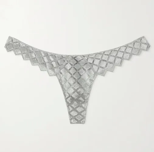 KIKI DE MONTPARNASSE Lamine embroidered stretch-silk tulle 