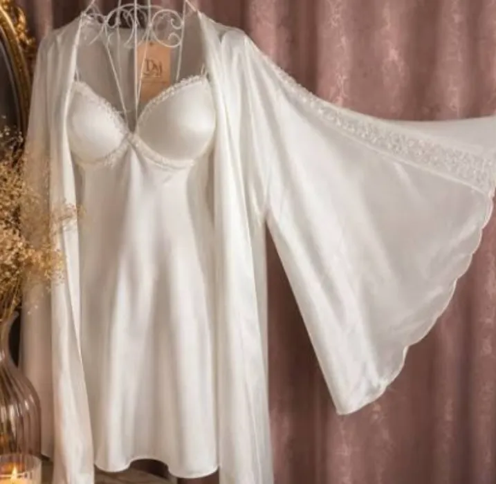 Luxe Silk/Satin Robe & Sleepwear Set