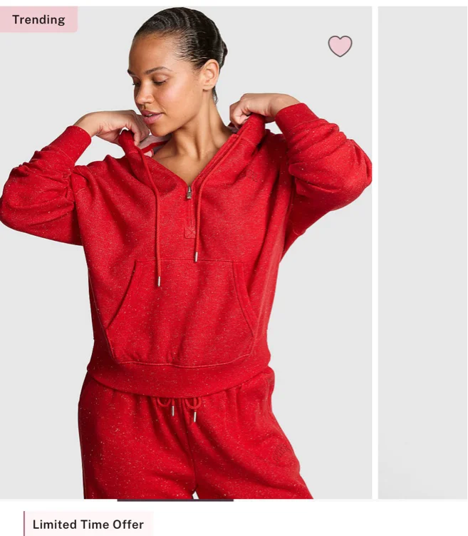 Ivy Fleece Campus Half-Zip Hoodie