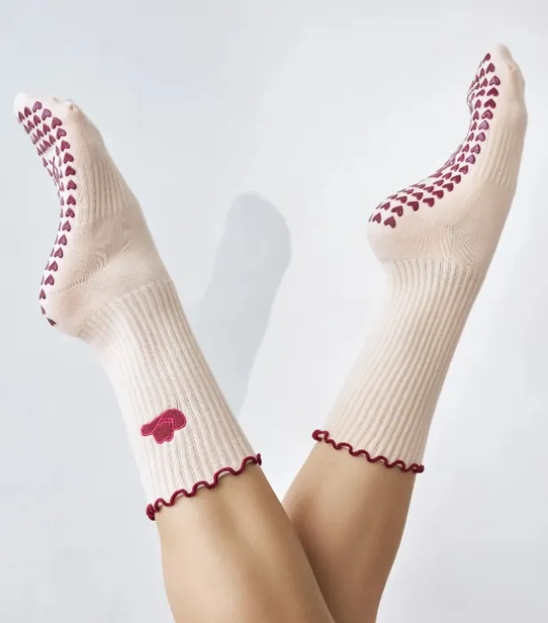 Yee Haw Studio Grip Socks - Tutu Pink