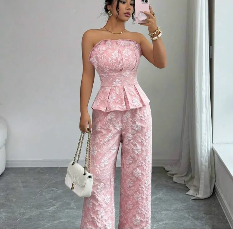 Pink Floral Set