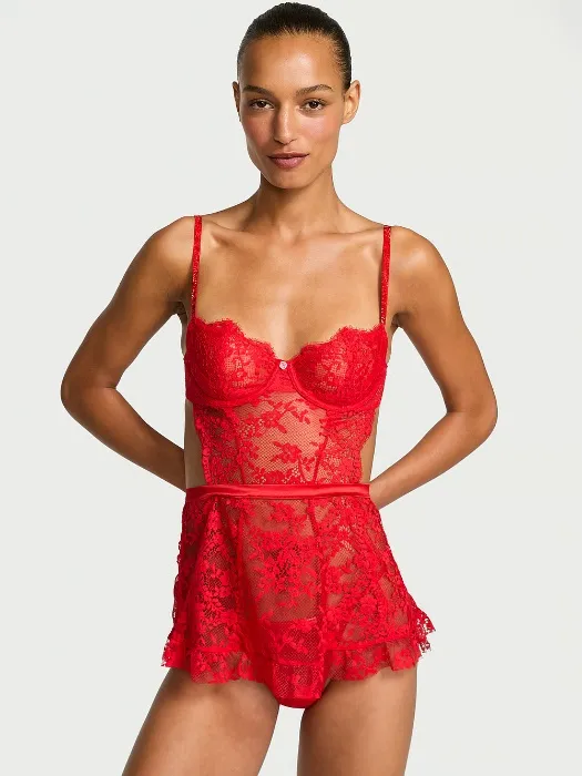 Wicked Twinkle Lace Unlined Apron Set