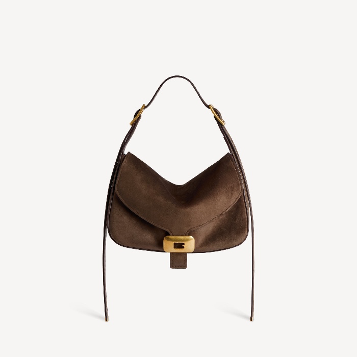 Women's Clicca shoulder bag medium in muscade - Balenciaga