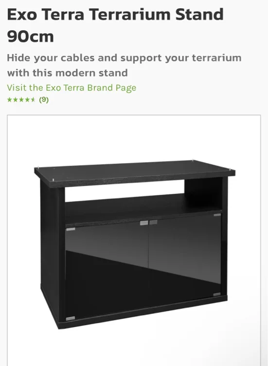 Exo Terra Large Terrarium Stand & Cabinet