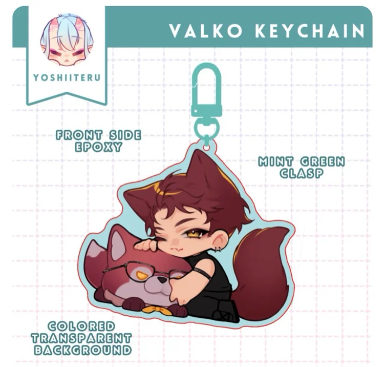 LADS | Valko | Epoxy Acrylic Keychain by yoshiiteru - ACGGOODS