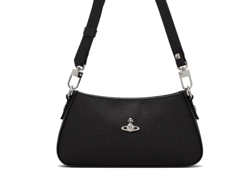 Black Tasha Shoulder Phone Bag