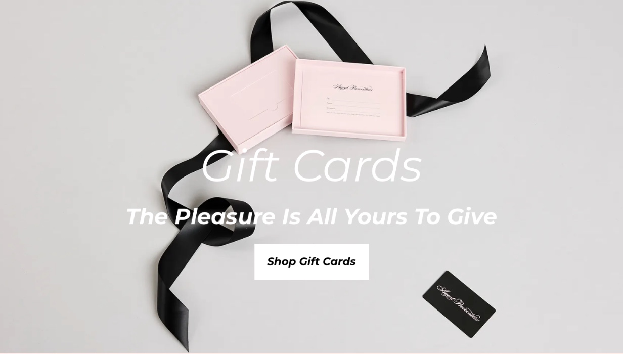 Gift Card Agent Provocateur Luxury Lingerie