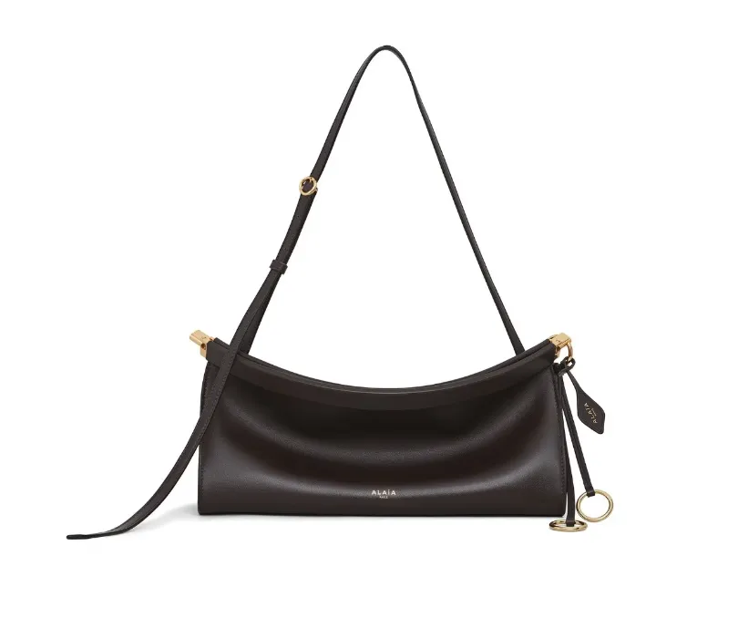 Alaia | Le Click Medium Bag in Brown Calfskin