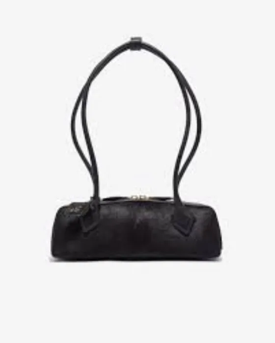 Alaia | Le Teckel Small Bag in Calf Hair, Black