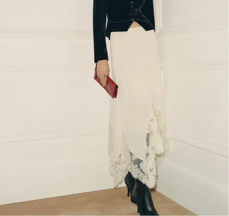 Reformation | Lace Skirt