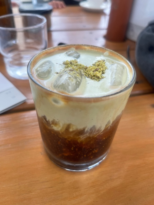 Pistachio Cold Brew in Auckland 