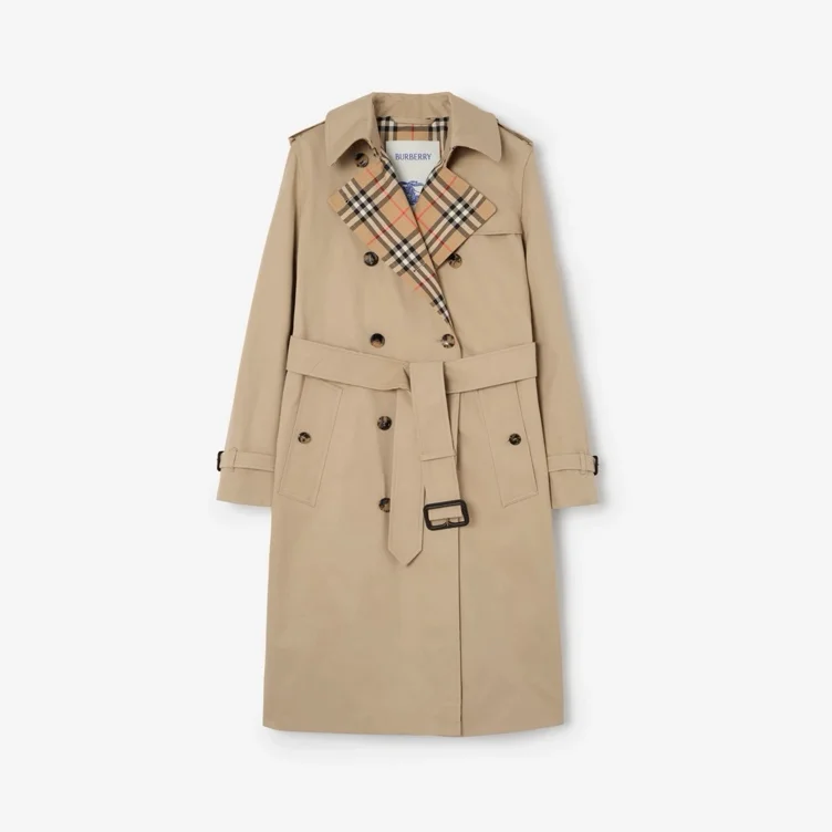 Burberry Long Gabardine Lakefield Trench Coat