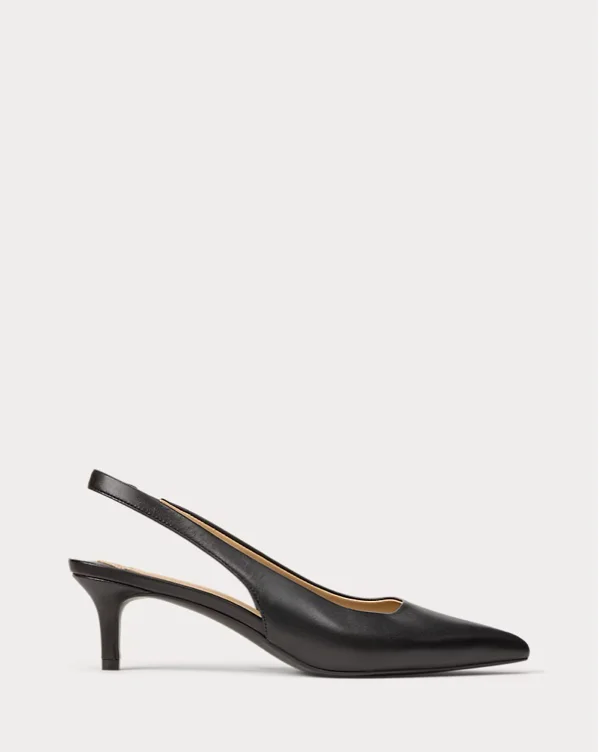 Ralph Lauren Lolah II Leather Slingback Heel