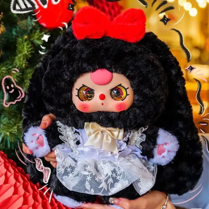 Baby Three Blind Box Plush Doll, Large Baby Three 400% Sweetheart Series Collectible Figures, Kawaii Mystery Box Toys for Birthday Gifts, Single Box (1 of 15 Possible Styles)