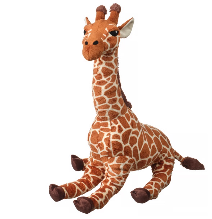 SANDLÖPARE Soft toy - giraffe/brown 70 cm