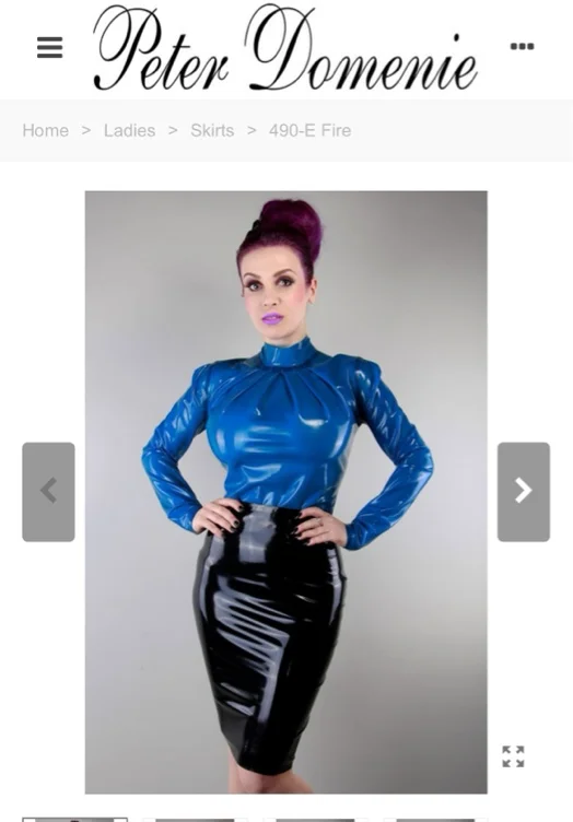 Saturday Shopping Gold Rubber Skirt