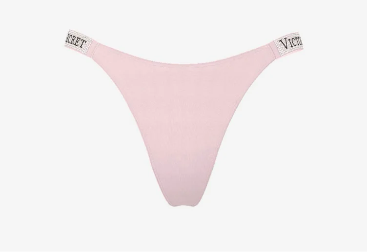 String met glanzende bandjes