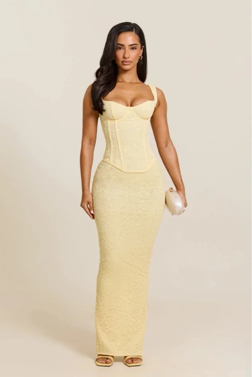 LACE CORSET MAXI Dress Mars Label