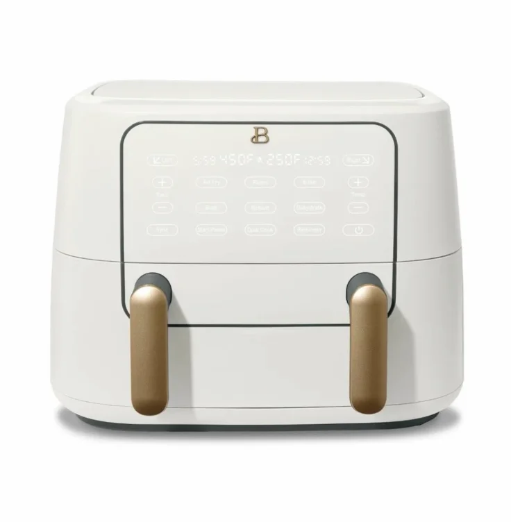 9QT TriZone Air Fryer, White Icing by Drew Barrymore