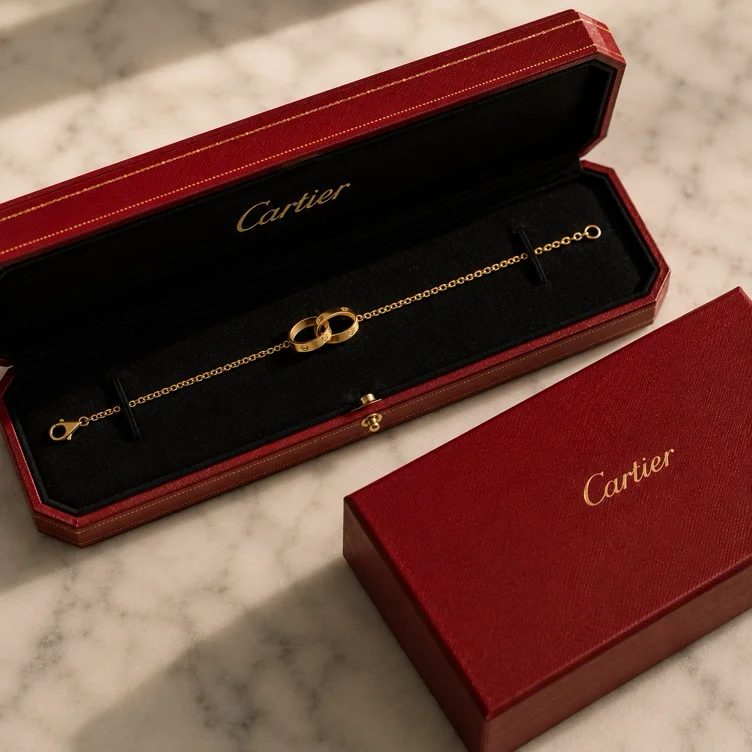 Cartier Love Bracelet On Chain 18K Yellow Gold 
