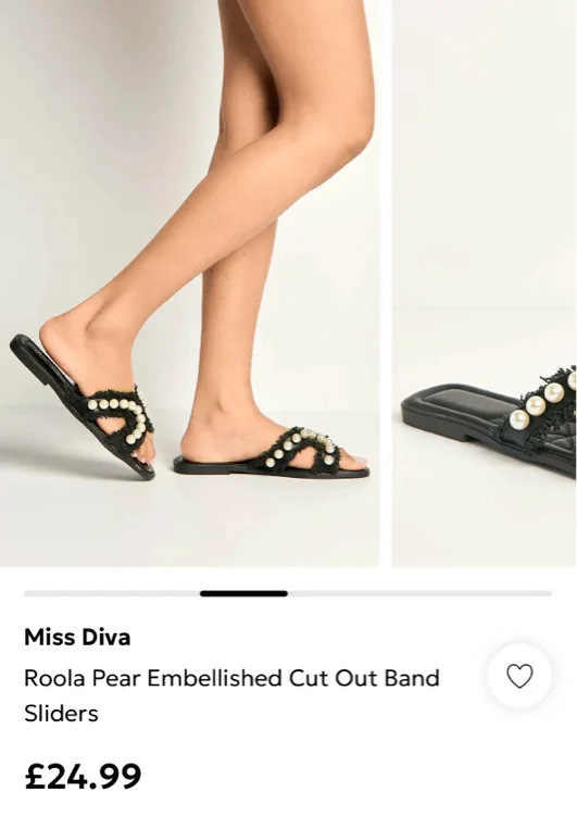 New pearl sandals 