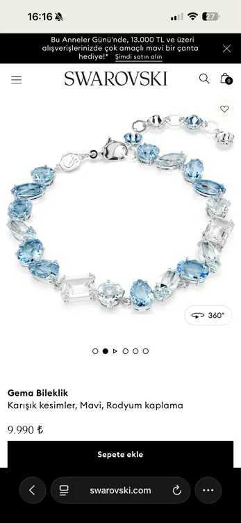 (4 quantity) Swarovski Gema Bracelet