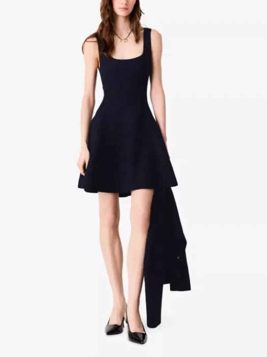 maje Sequin-Embellished Jacquard Woven Mini Dress - 6