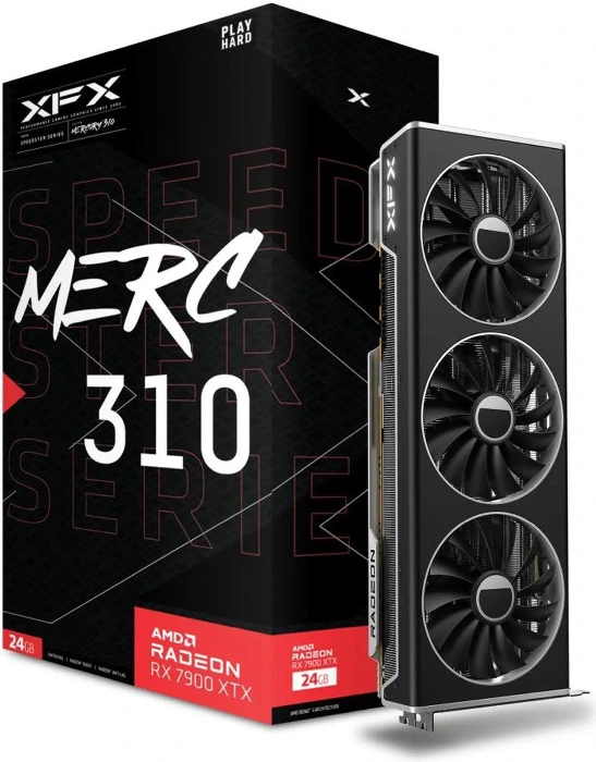 XFX SPEEDSTER MERC310 Radeon RX 7900 XTX 24GB GDDR6 PCI Express 4.0 x16 Graphics Card
