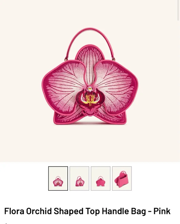 Orchid hand bag