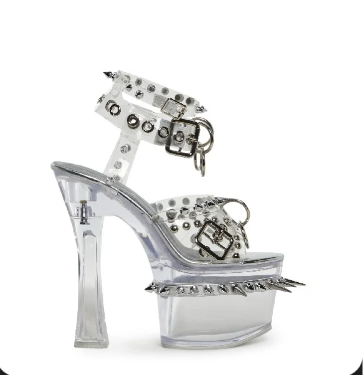 Romantic Misfit Platform Heels - Silver | SILVER / US 8