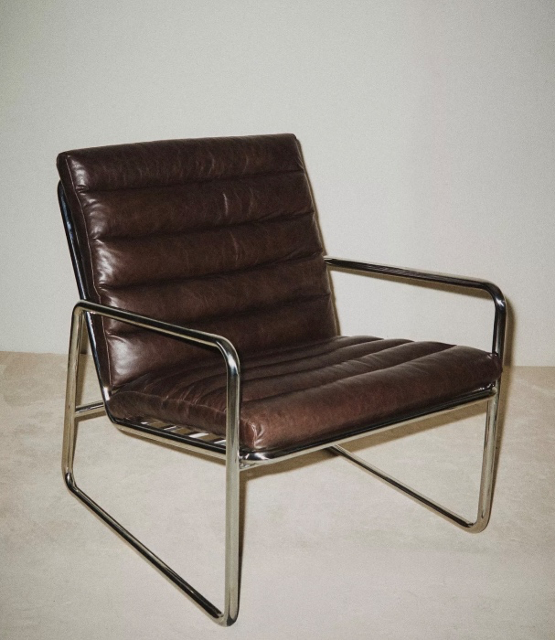 METAL AND LEATHER ACCENT CHAIR | Zara Home United States of America
