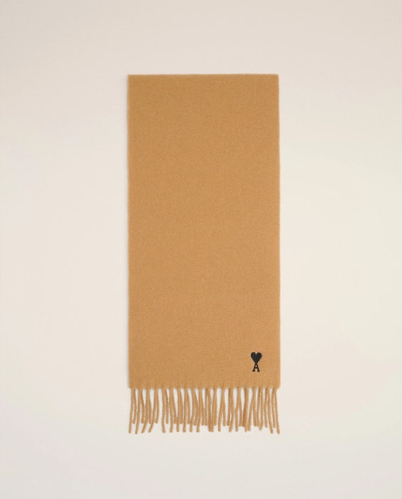 Echarpe Marron Ami De Coeur En Laine | U