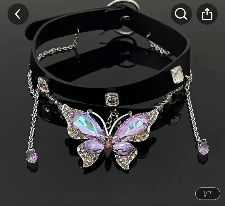 1 purple   leather necklace cool punk fashion - Temu New Zealand