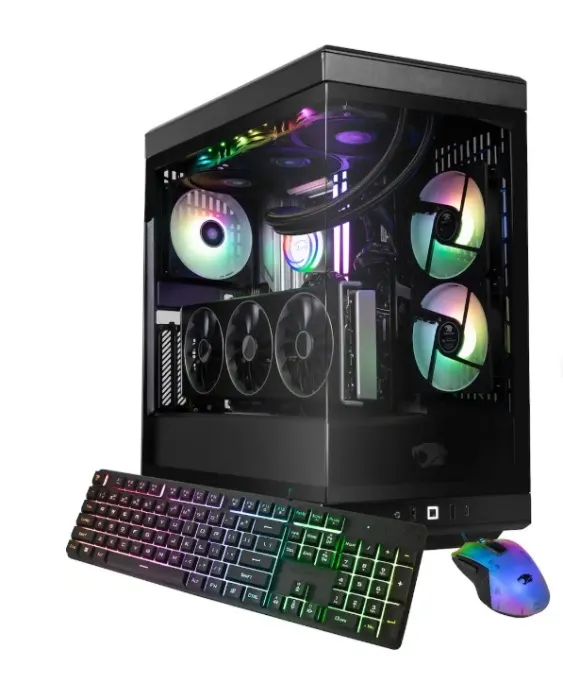 iBUYPOWER - Y40 PRO Gaming Desktop PC -AMD Ryzen 9 7900X, NVIDIA GeForce RTX 5080 16GB, 32GB DDR5 RGB,2TB NVMe SSD - Black