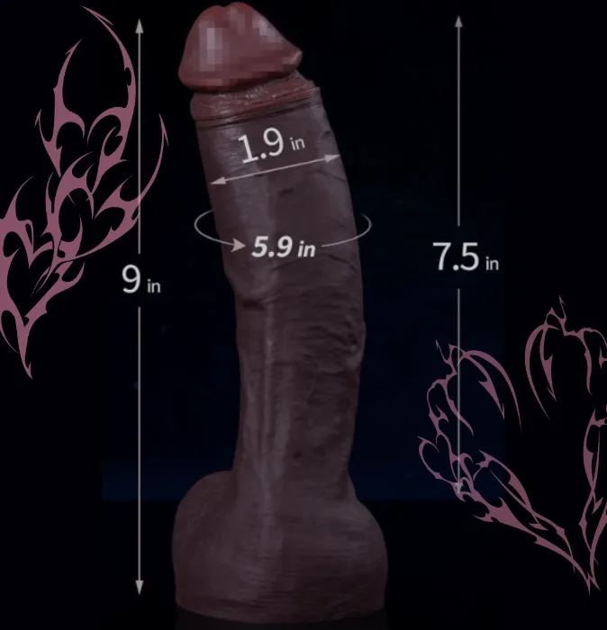Realistic Big Black Dildo