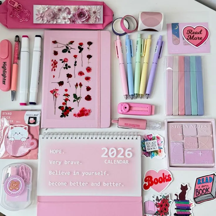 Pink Stationery 