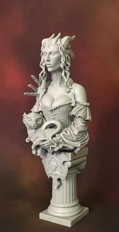  Portrait of a Young Tiefling – 1/10th Scale Resin Bust