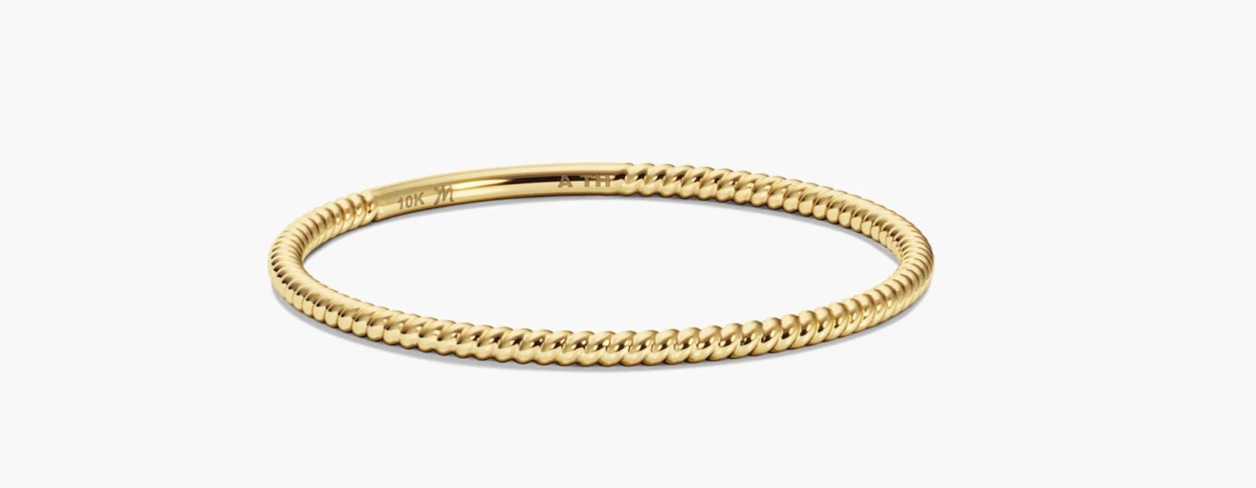 Twist ring 14k gold