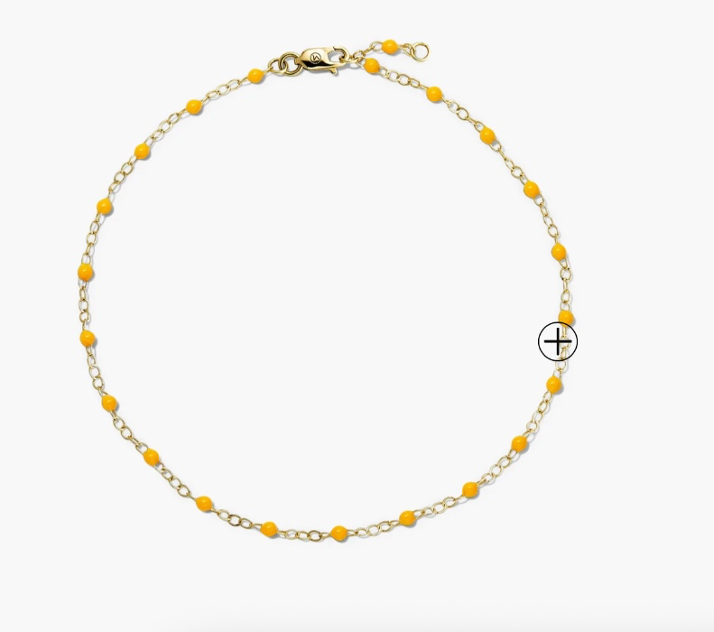 ENAMEL SPHERES ANKLET