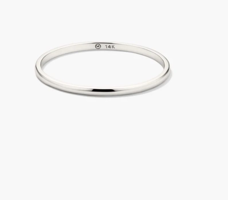 Stacker Ring 14 k White gold