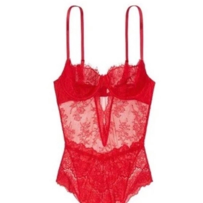 Red Victoria secret teddy 