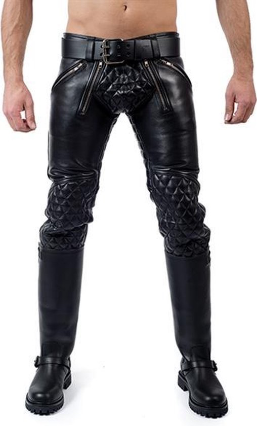 Mister B Leather Jeans Padded