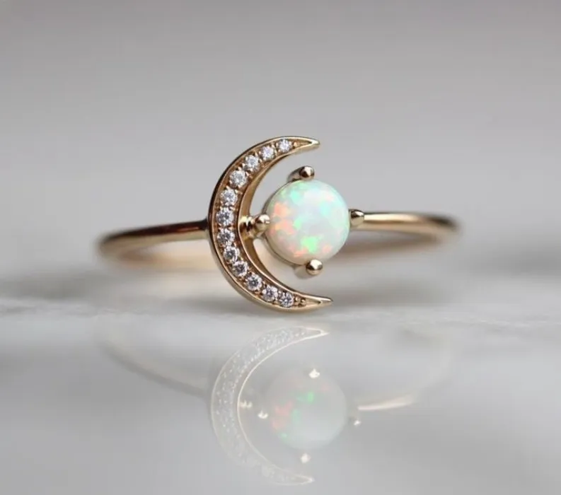 Opal Birthstone Ring 